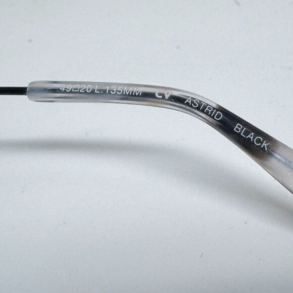 BCBGMAXAZRIA Astrid Black Womens Round‎ Full Rim Eyeglasses 49-20-135 H16789 - Picture 6 of 7